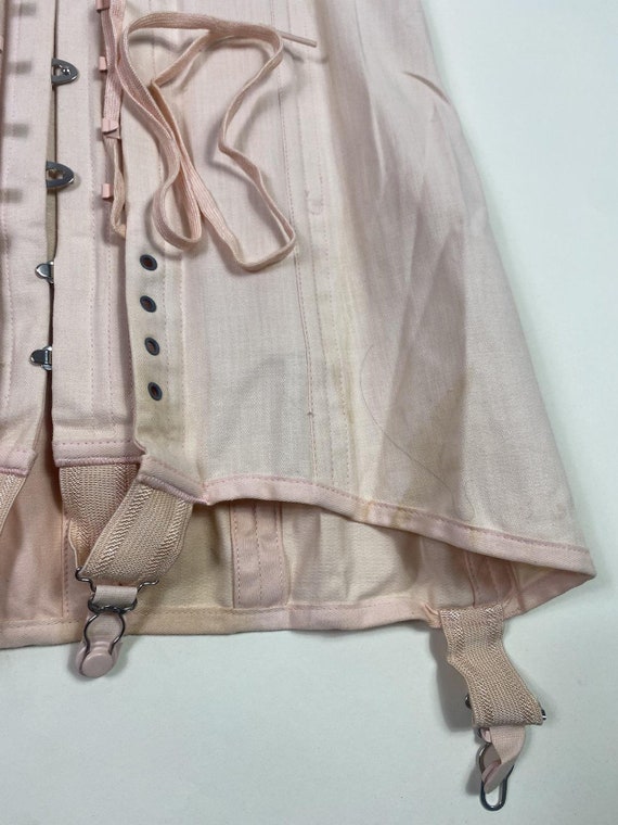 1940s - 1950s Pink Girdle Shapewear Skirt with Bo… - image 5
