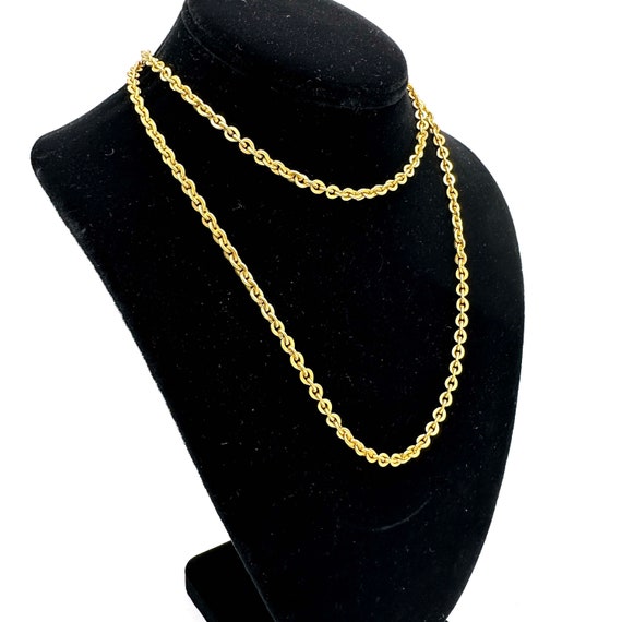 1950s - 60s MIRIAM HASKELL Golden Link Chain Neck… - image 2
