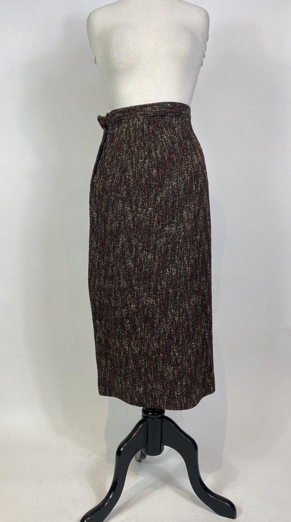 1920s Jumbo Collar Tweed Skirt and Jacket 2 pc. S… - image 7