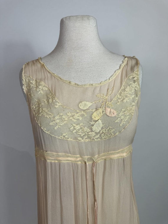 Late 1800s - Early 1900s Victorian Sheer Silk Lac… - image 3