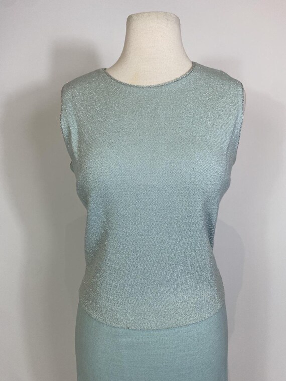 1960s Kimberly Robins Egg Blue Wool Three Piece S… - image 6