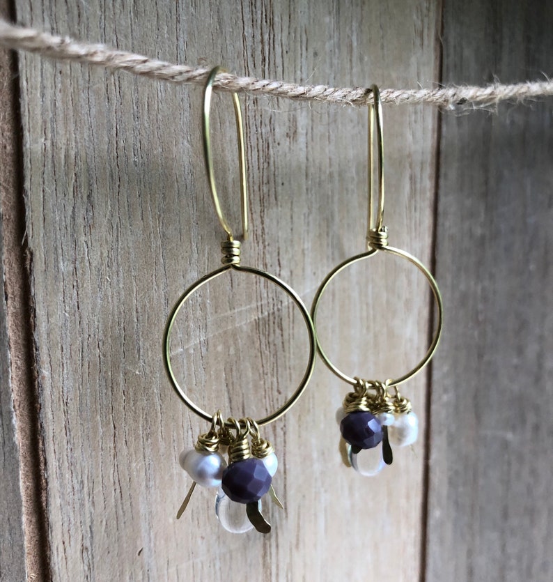 handmade jewelry freshwater pearl earrings jewelry Beaded earrings dangle earrings freshwater jewelry