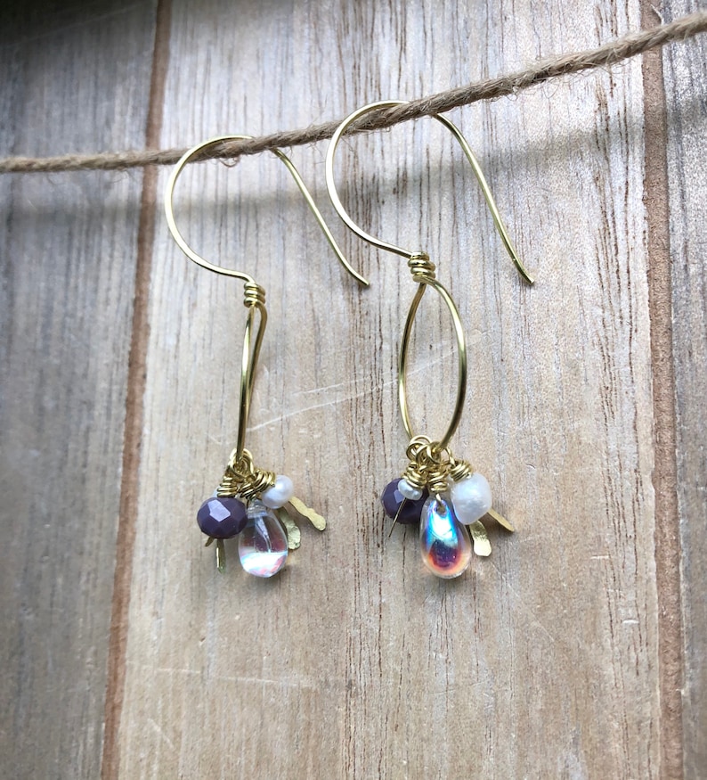 handmade jewelry freshwater pearl earrings jewelry Beaded earrings dangle earrings freshwater jewelry