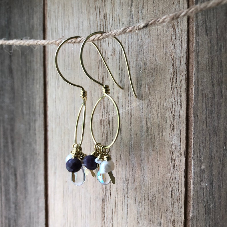 handmade jewelry freshwater pearl earrings jewelry Beaded earrings dangle earrings freshwater jewelry