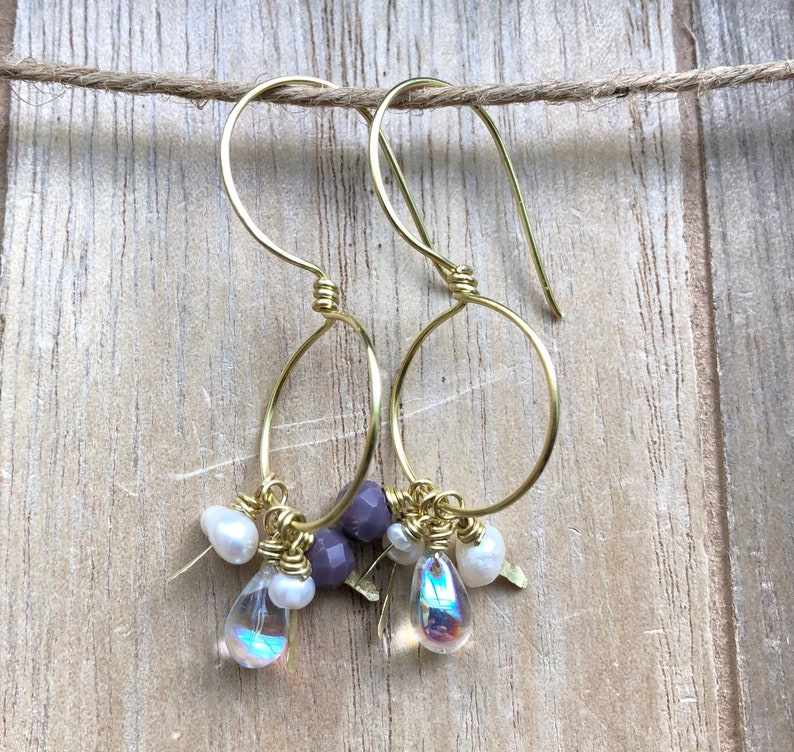 handmade jewelry freshwater pearl earrings jewelry Beaded earrings dangle earrings freshwater jewelry