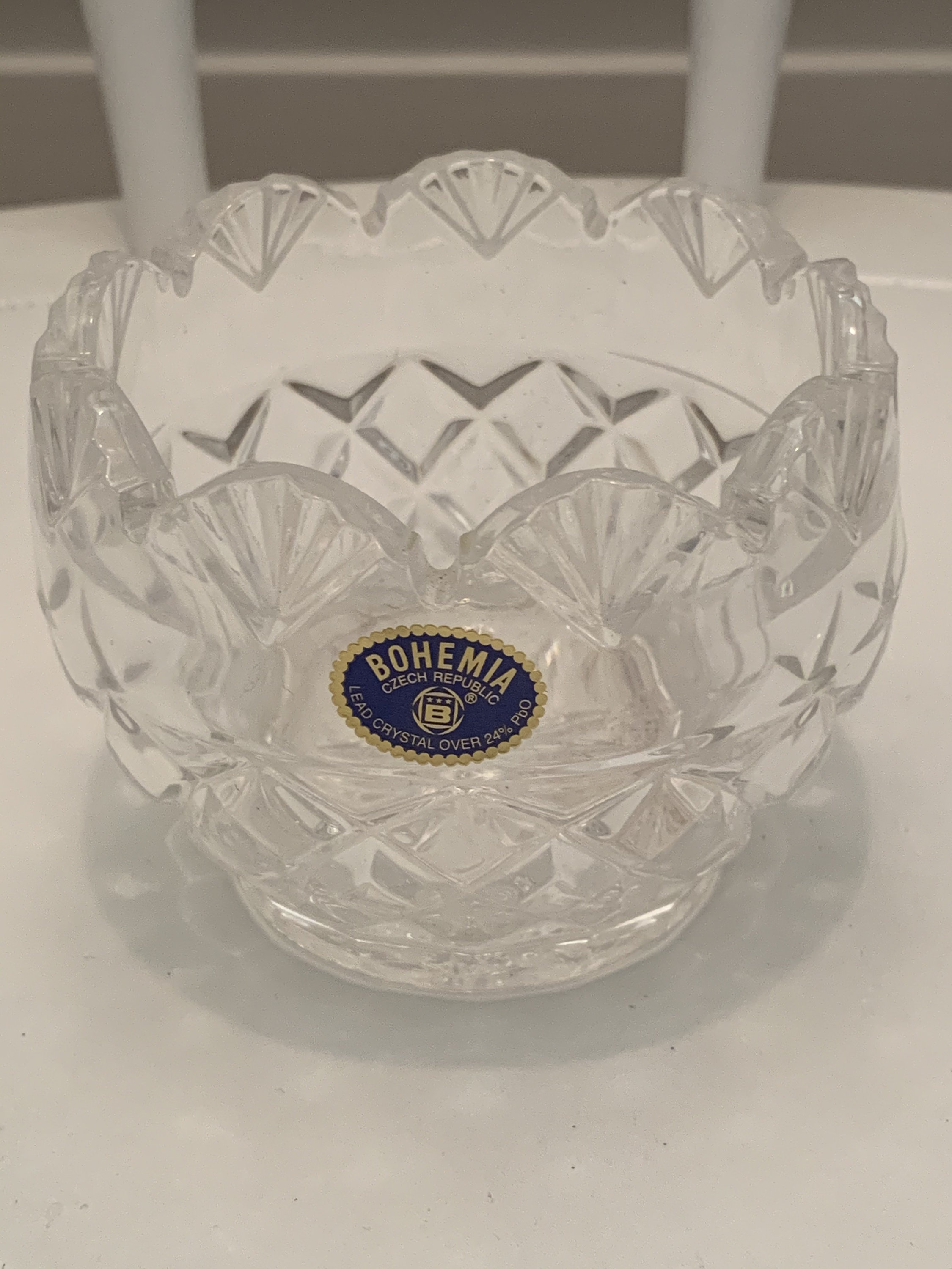 Bohemia Czech Republic Lead Crystal Over 24 Pbo Clear Etsy UK