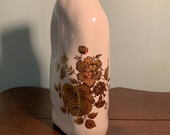 Maxim Velčovský Designer Ceramic Vase with gold flowers RARE