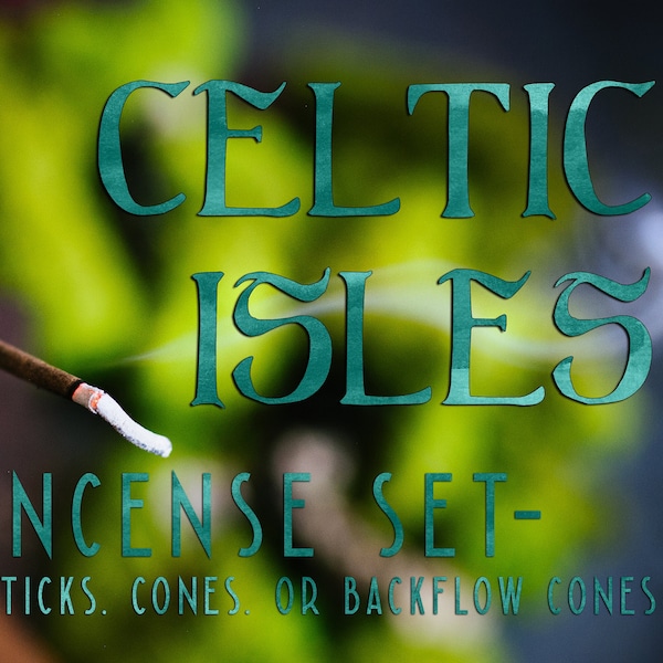 CELTIC ISLES Incense Set - Sea Moss - Irish Blessing Incense Sticks - Irish Moss - Scotland by the Sea - Whiskey Barrel Fragrance - Scotch