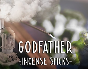 GODFATHER - Tobacco Smoke Incense Sticks - Fireplace Incense - Tobacco Pipe Scent - Wood Burning Fragrance - Nostalgia