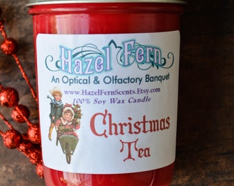 Christmas Tea Candle - Best Scented Soy Candles - Soy Wax Candle - Teacher Christmas Gifts - Holiday Spice Candle - Cinnamon Tea Candle