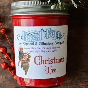 Christmas Tea Candle - Best Scented Soy Candles - Soy Wax Candle - Teacher Christmas Gifts - Holiday Spice Candle - Cinnamon Tea Candle