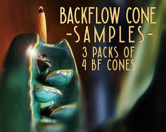 Amostras de BACKFLOW INCENSE - Cones de refluxo - Pacotes de amostras -
