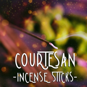 COURTESAN Pink Sugar Incense - Vanilla Sugar Incense - Hand Dipped Incense Sticks - Real Estate Closing Gift - Alternative Wedding Favors