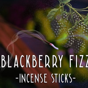 Blackberry Fizz Incense Sticks: Summer Herbal Scent