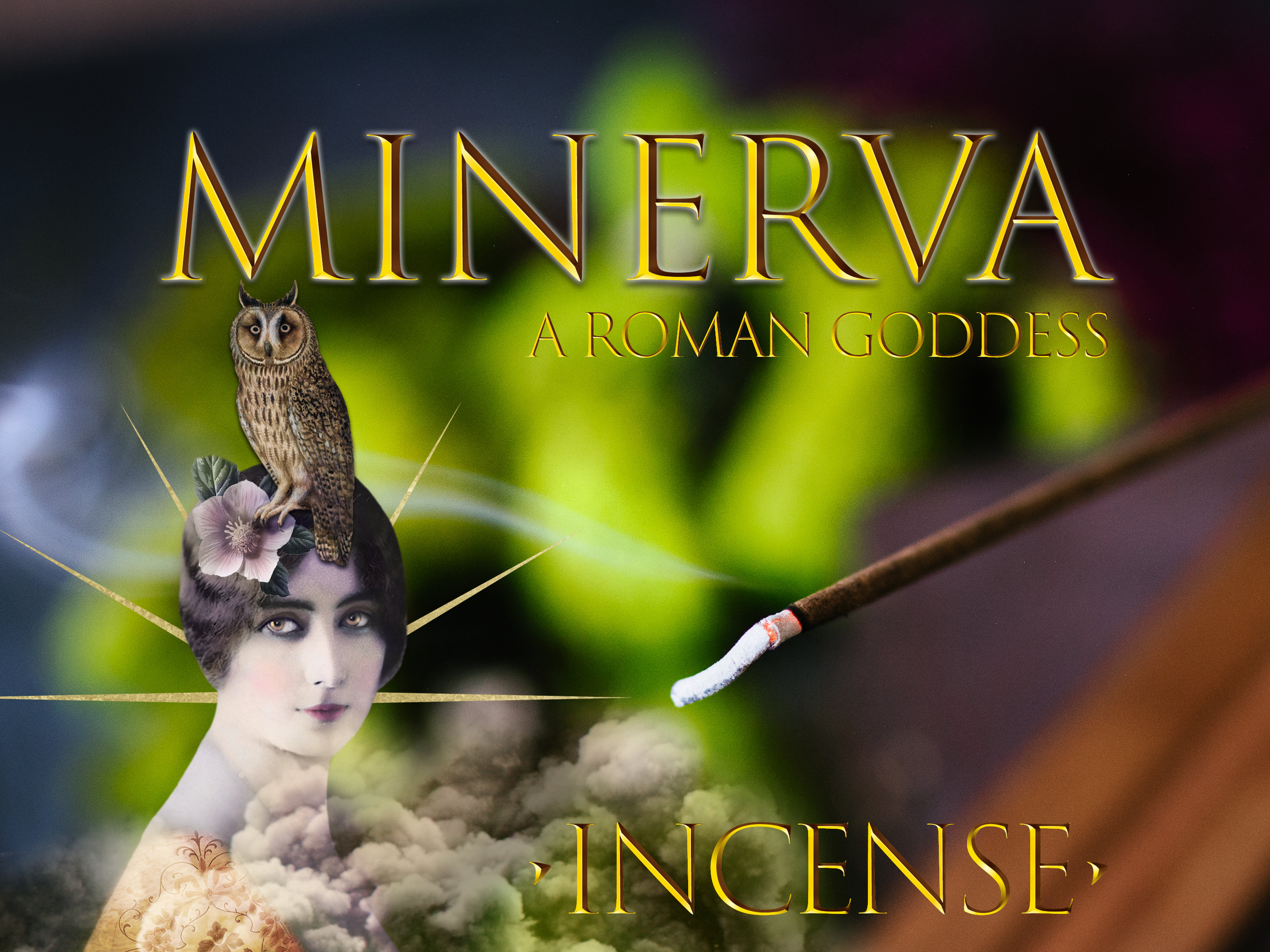 ATHENA - MINERVA - Incense Sticks - Backflow Cones - Greek Goddess