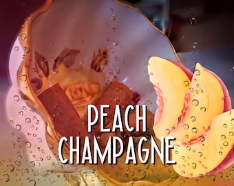 Peach Champagne Incense: Fruity and Bubbly Scented Cones (Handmade)