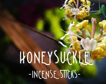 HONEYSUCKLE Incense - Incense Sticks - Flower Scents - Stress Relief - Wedding Favors for Guests in Bulk