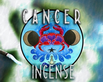 Cancer WATER SIGN Incense Sticks - Zodiac - Sea Moss - Ocean Incense - Rain Incense