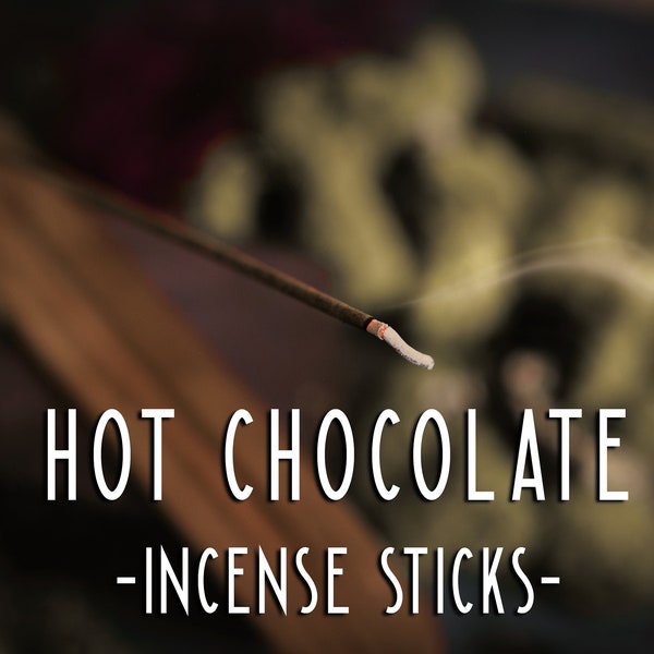 HOT CHOCOLATE Incense Sticks - Hot Cocoa - Chocolate Scents - Gift Basket Items - Holiday Wedding Favor Ideas