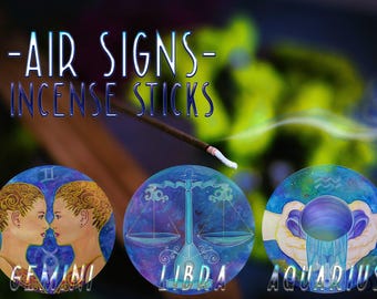 Air Element Incense Cones, Gemini Libra Aquarius (Zodiac Scents)