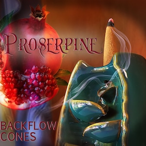 Persephone - Backflow Incense - PROSERPINE - Greek Mythology - Roman Goddess - Altar Incense - Pomegranate Incense - Kore