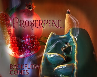 Persephone - Backflow Incense - PROSERPINE - Greek Mythology - Roman Goddess - Altar Incense - Pomegranate Incense - Kore
