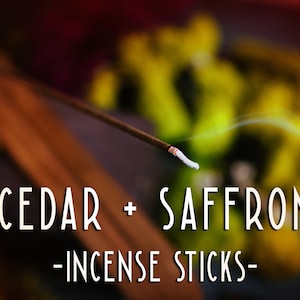 CEDAR and SAFFRON - Incense Sticks