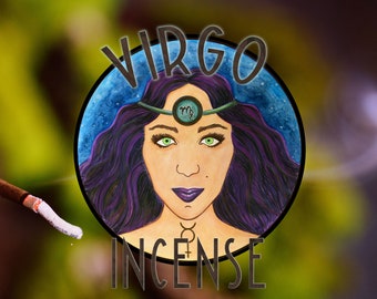 Virgo -  EARTH Sign Incense Sticks - Taurus - Capricorn - Zodiac Incense - Sandalwood - Patchouli - Astrology Gifts - Meditation Altar