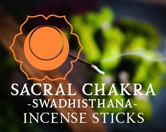 Sacral Chakra Incense - Orange Swadhistahana, Energy Balance