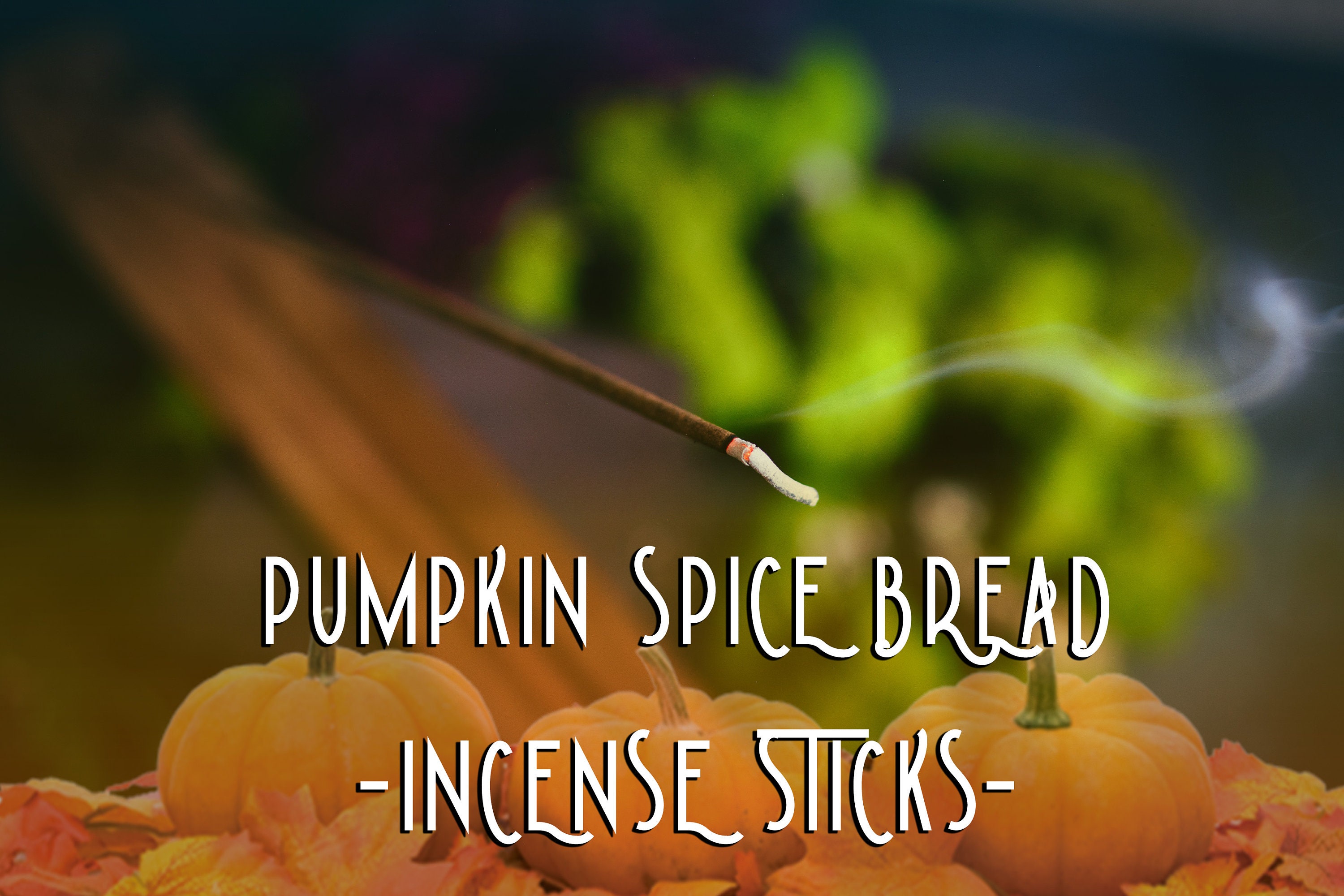 Pumpkin Spice Incense - Halloween Pumpkin Bread Sticks Autumn Hand Dipped Spice