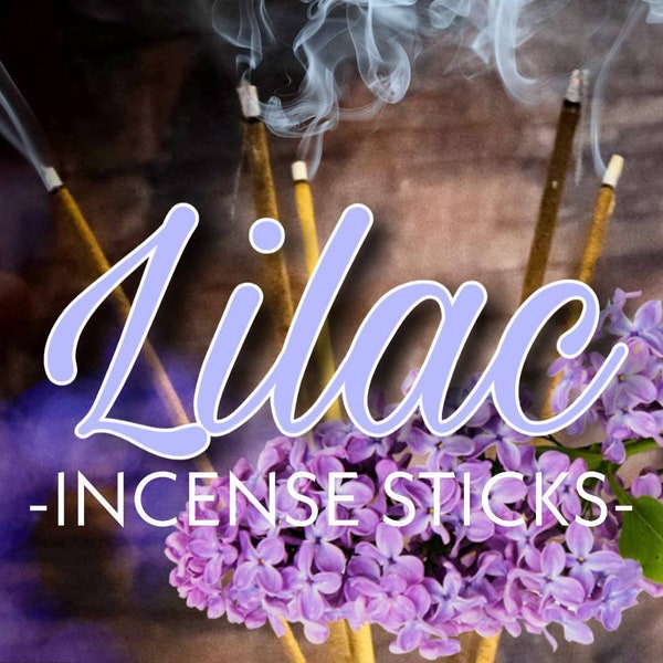 LILAC Incense Sticks - Lilac Scent - Victorian Language of Flowers - Flower Scented - Lilac Flowers - Wedding Favors - Spring Floral Scent
