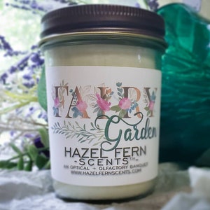 FAIRY GARDEN Soy Wax Candle - Snickerdoodle Candle - Romantic Candle - Gardenia Candle - Homemade Candle - Soy Candles - Autumn Candles