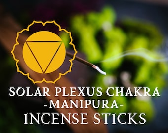 SOLAR PLEXUS Incence Sticks - Manipura Incense - 3rd Chakra - Center of Power - Emotional Healing - Yellow Chakra - The Power Chakra