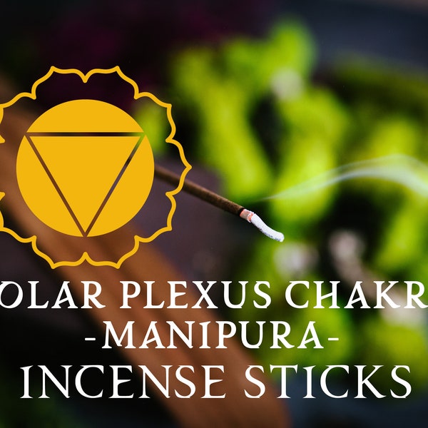 SOLAR PLEXUS Incence Sticks - Manipura Incense - 3rd Chakra - Center of Power - Emotional Healing - Yellow Chakra - The Power Chakra