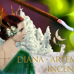 Diana - Eine römische Göttin - Artemis - griechische Göttin WEIHRAUCH