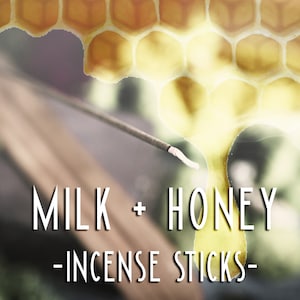 MILK & HONEY Incense Sticks - Sweet Cream Incense - Honey Incense