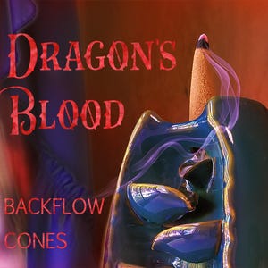 Dragon's Blood Backflow Incense Cones – Waterfall Incense (12 Count) zdjęcie 1