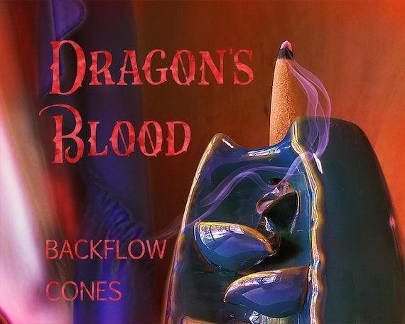 Dragon's Blood Backflow Incense Cones – Waterfall Incense (12 Count)