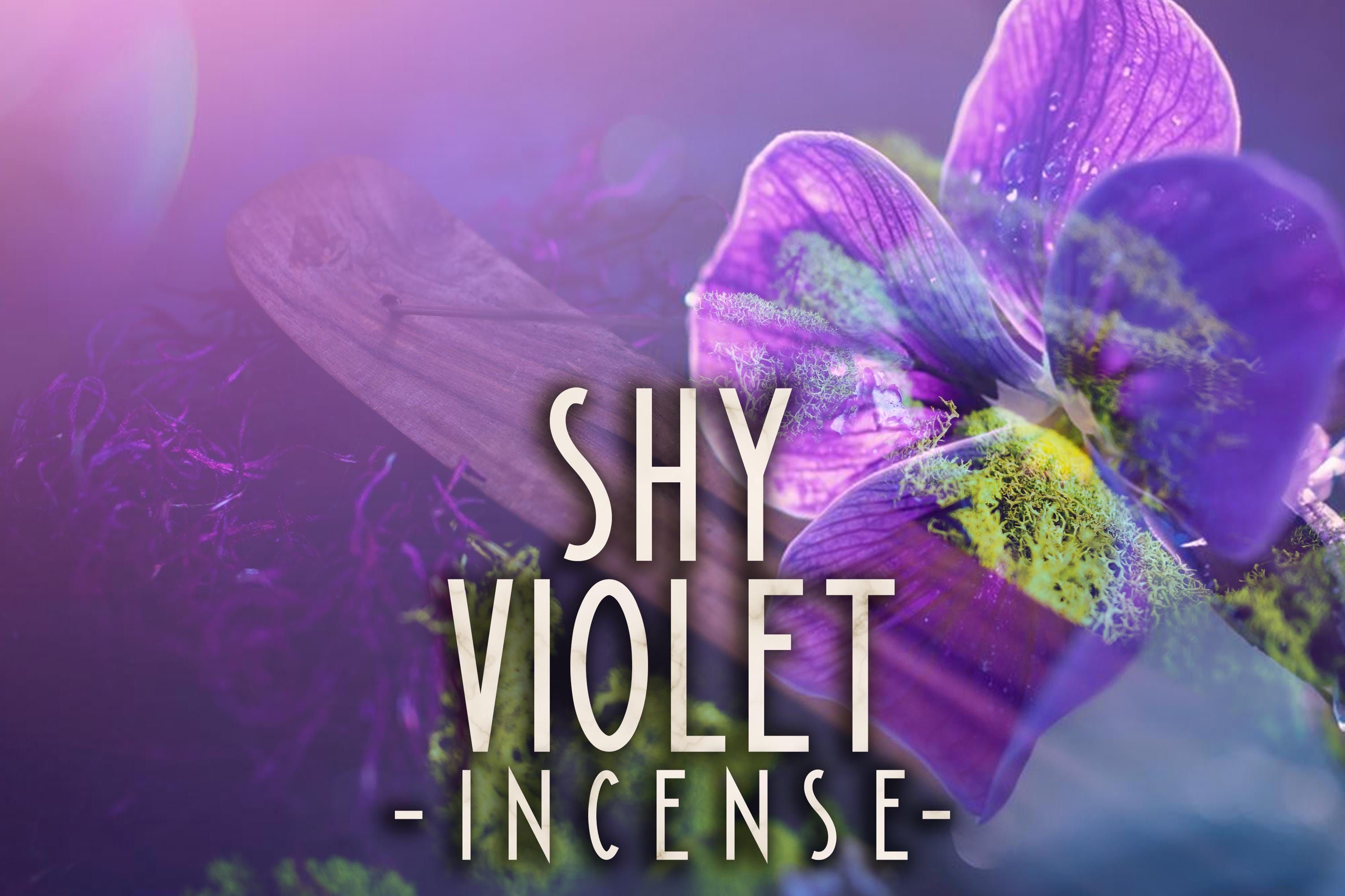 Shy Violet Incense - Hand Dipped With Love