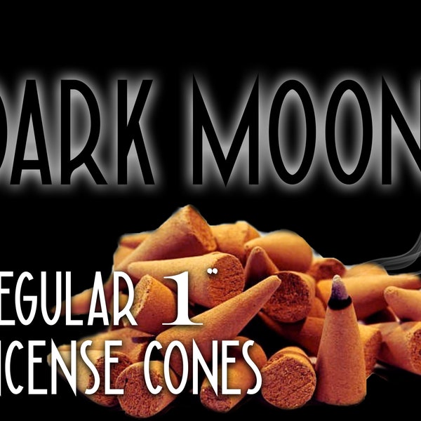 DARK MOON Cone Incense - New Moon - Small Incense Cones - Regular Incense Cones - Night Blooming Jasmine -