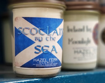 Vela Scotland By The Sea – 227g de cera de soja, aroma de ar do oceano
