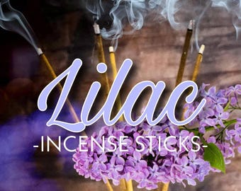 Spring Lilac Incense Cones, Floral Scented (Long Burn Time)