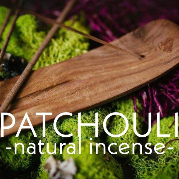 PATCHOULI Incense Sticks - Natural Incense Sticks - Made with Essential Oil - Earth Element - Mindfulness Gift