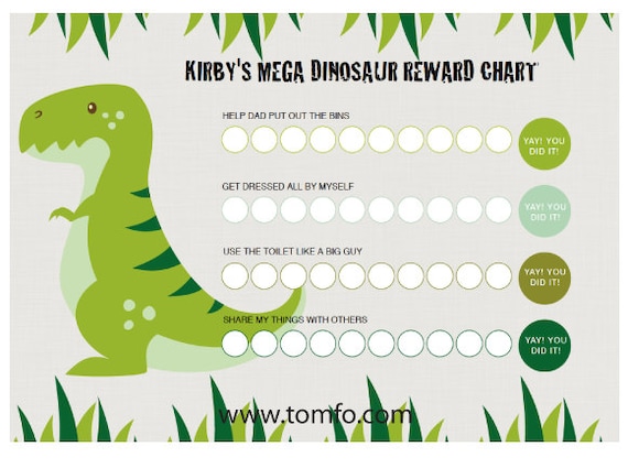 Dinosaur Reward Chart Free Printable