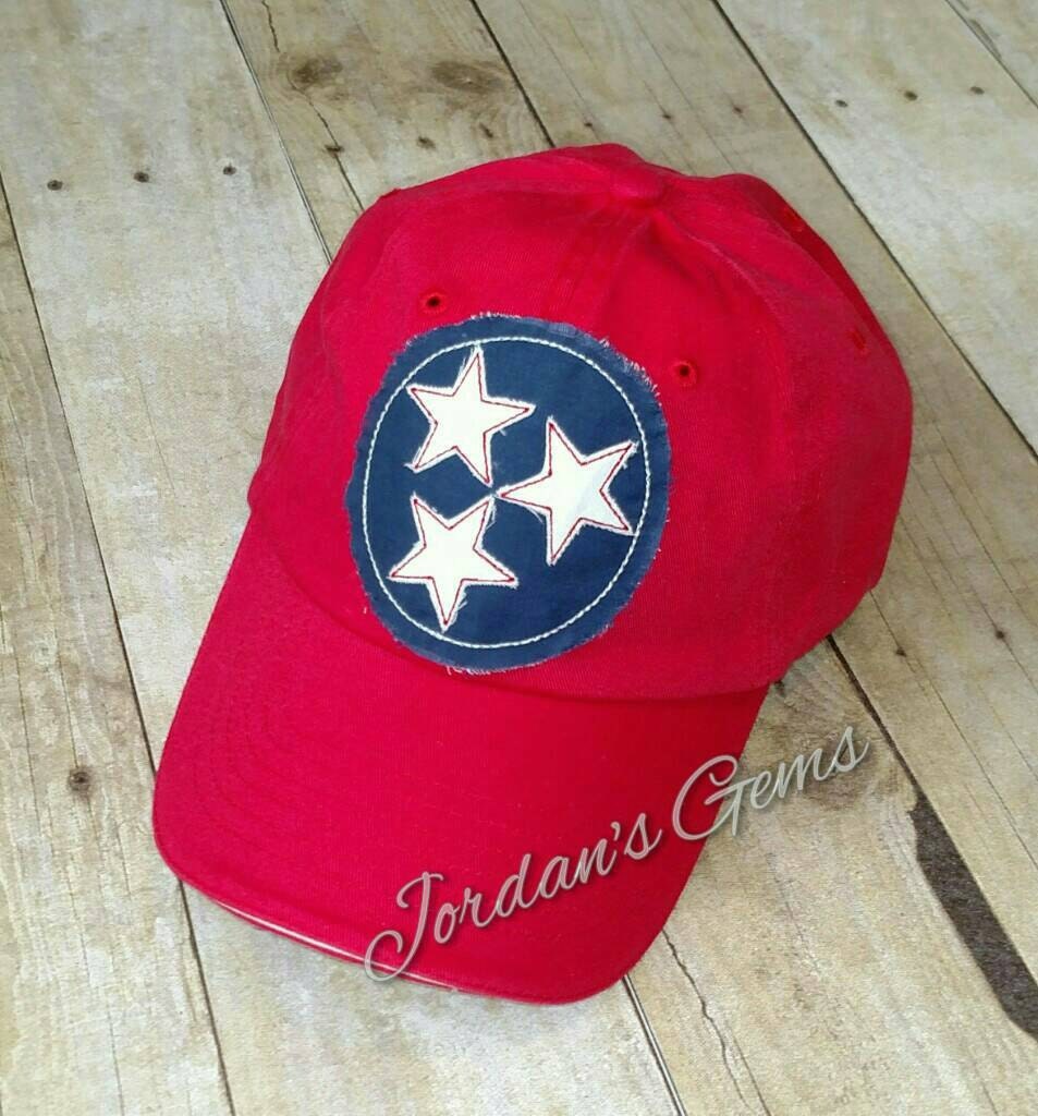 solid red baseball cap