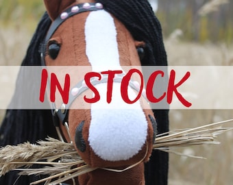 Cavallo hobby con briglia A3 Castagna ENIGMA