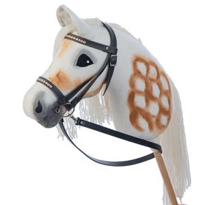 Hobby horse A3 with bridle and reins I Roan SUNNY I Realistic steckenpferd image 17