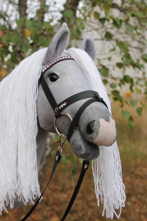 Black BRIDLE and REINS for Hobby Horse 