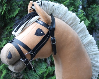 Hobby horse A3 realistic top quality FJORD with bridle and reins steckenpferd