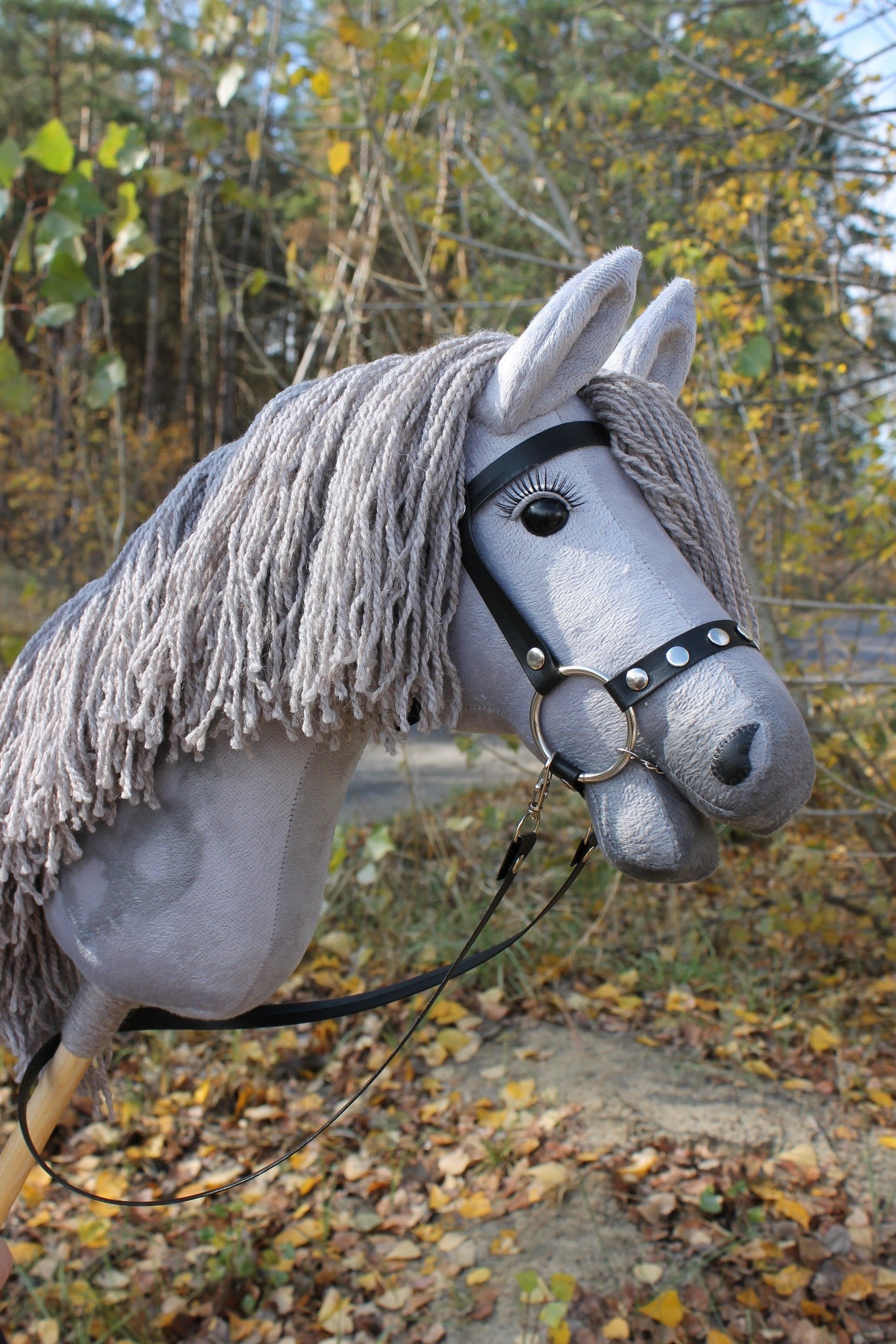 Hobby Horse With Bridle A3 Blue Roan PRINCESS - Etsy
